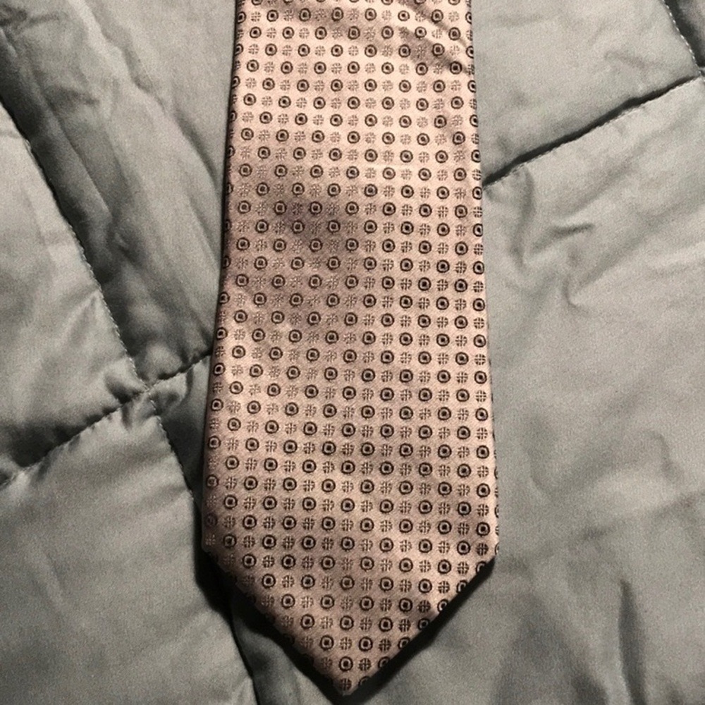Calvin Klein Gray Silk Tie